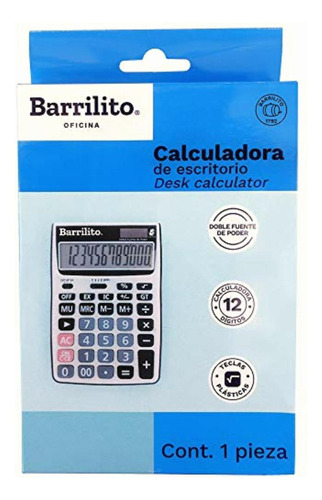 Barrilito Dt396 Calculadora De Escritorio Grande, 12