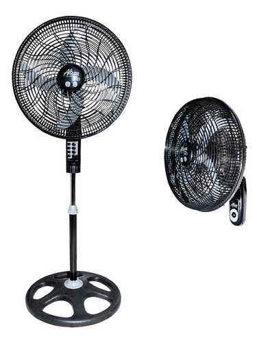 Ventilador Altezza Pedestal 18'' Malla Plastica Negro Pro