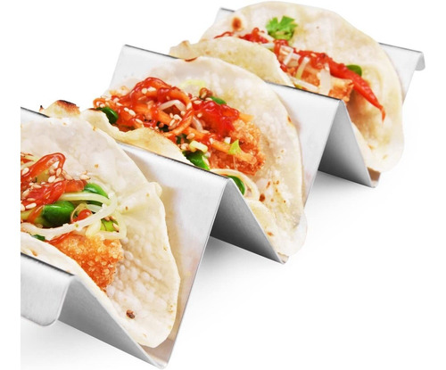 Imagen 1 de 7 de Soportes Para Tacos De Acero Inoxidable, 4 Unidades