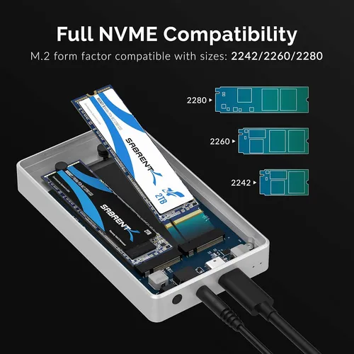 Carry Disk Dual Sabrent Ssd Nvme M.2 Thunderbolt 3 Fs
