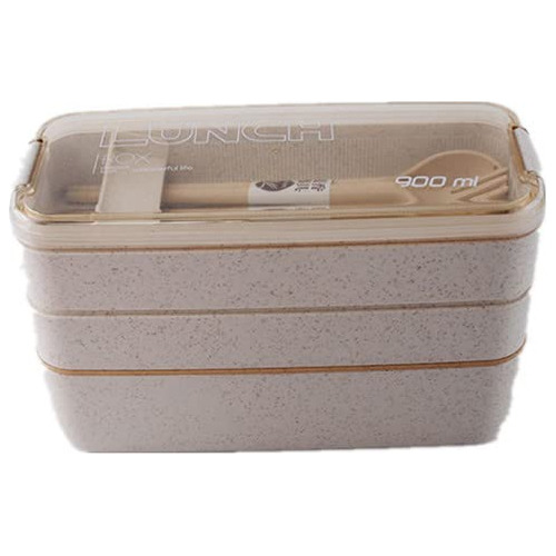 Mejiwasmi Portable Bento Box, 3 Capas Caja De Y5k2y