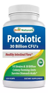 Probioticos 30 Billones X Caps Cfu 120 Capsulas Mega Frasco