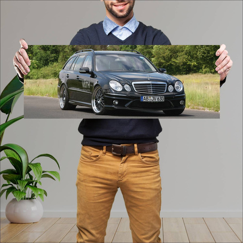 Cuadro 30x80cm Auto 2009 Mercedes Benz E 63 Amg 664