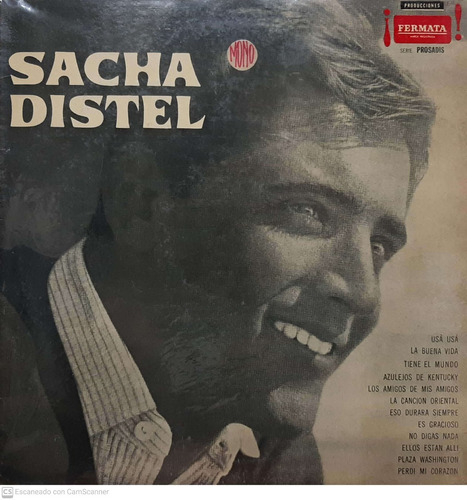 Vinilo Disco Sacha Distel Disco Mono Excelente Lp  Todelec