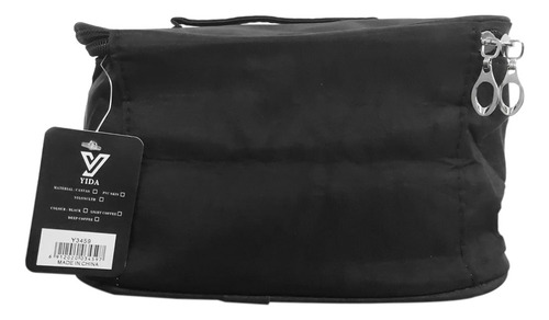 Necessaire Masculina Para Acessórios Higiene Viagem Trabalho Cor Preto Desenho Do Tecido Liso