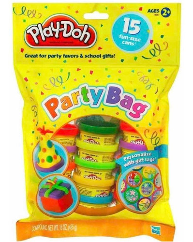 Imagen 1 de 8 de Play Doh Paquete De Fiesta 15 Colores Plastilinas