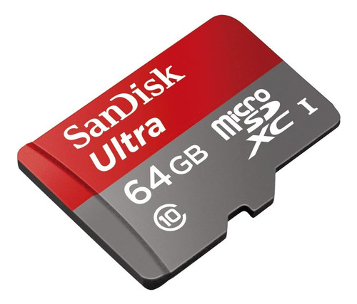 Tarjeta De Memoria Micro Sdxc 64gb Sandisk Ultra Clase 10