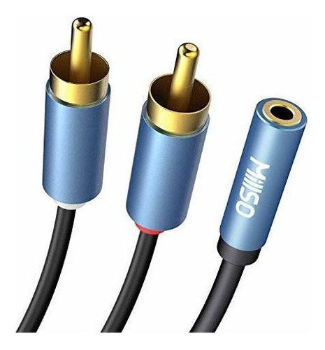 Rca A 3.5 Mm, Millso 3.5 Mm Hembra A 2 Rca Adaptador De Audi