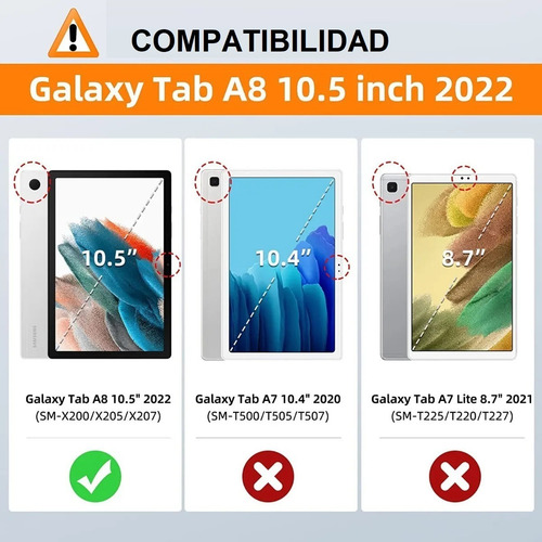 Funda 360° + Lapiz Optico Para Samsung Tab A8 10.5 Sm-x200