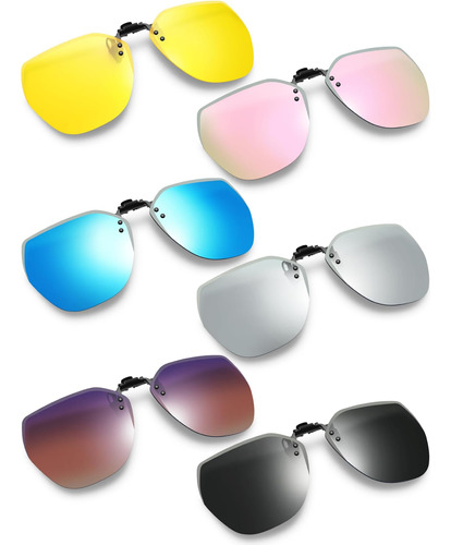 6 Pares De Gafas De Sol Polarizadas Con Clip, Gafas Abatible