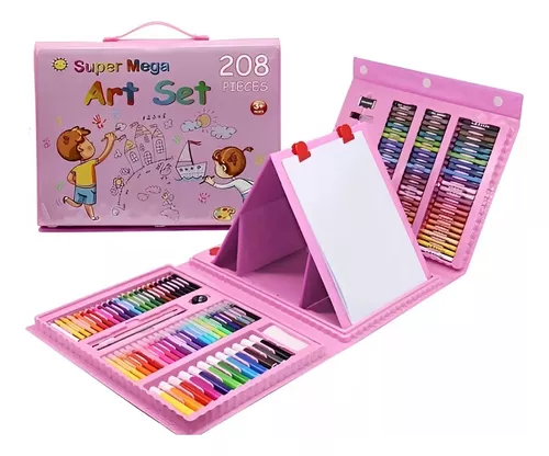 Set de Arte para niños - Colores y Pinturas - 208 Piezas