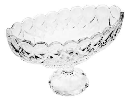 Fruteira Cozinha De Mesa Cristal Com Pé Centro De Mesa 29cm