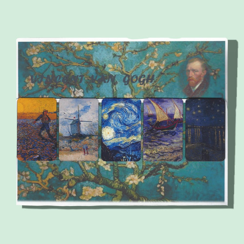 Separadores Magnéticos De Libros Colección Vincent Van Gogh