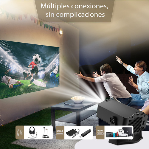 Mini Proyector HM400Pro de 20000 lúmenes 1080P 4K edición profesional proyector inteligente portátil con 2+8GB Android 11 corrección de trapezoide WiFi 6.0 Bt5.0 HDMI USB 40W