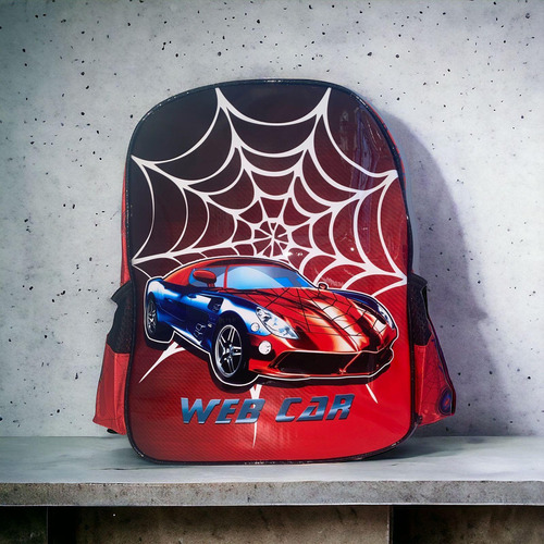 Mochila Costas Escolar Meninos Car Spider Meninos