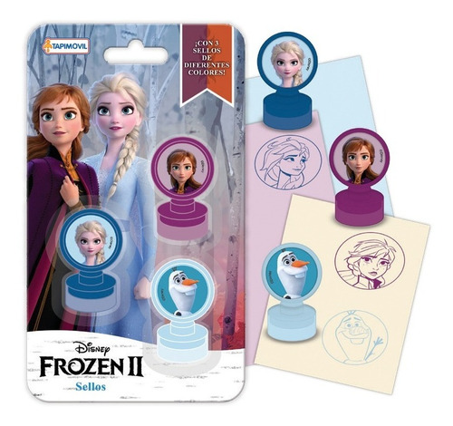 Sellos Frozen 2 Sellito Niños Anna Elsa 3 Uni Regalo Arte