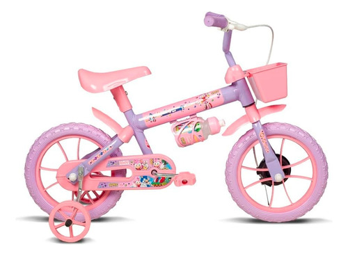 Bicicleta Infantil Aro 12 Amy Com Rodinhas Laterais Verden