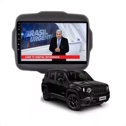 Multimídia Com Tv 9 Polegadas Android Jeep Renegade 15 A 22 