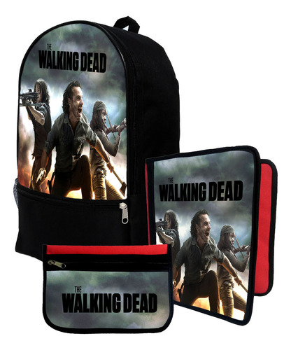 Mochila+ Funda Carpeta+ Cartu De The Walking Dead #169