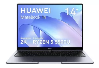 Laptop Huawei Matebook 14 Ryzen 5 5500u 8gb + 512gb Ssd Gris Gris Espacial