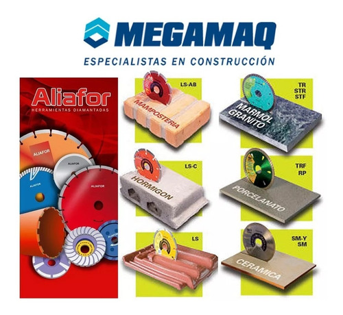 Disco Corte Pavimento Aliafor S16c10ss 16 Pulgadas Concreto