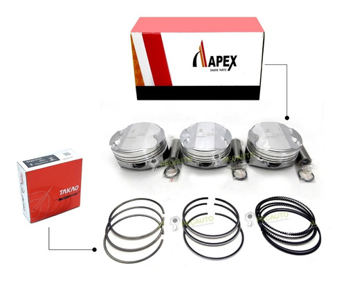 Imagem 1 de 2 de Pistão Com Anéis 050mm Ford 1.0 12v 3 Cilindro Flex Novo Ka