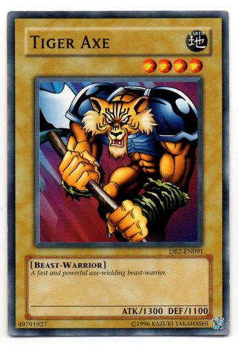 Tiger Axe Carta  Yu-gi-oh!