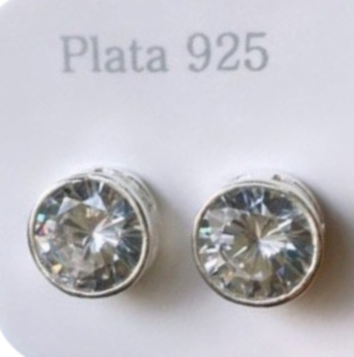 Par Aros Plata 925 Susano Cristal Swarovski 10 Mm. Garantia