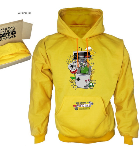 Imagen 5 de 10 de Buzo Hoodie Personalizado Saco Gamer Clasico Play Unisex R4