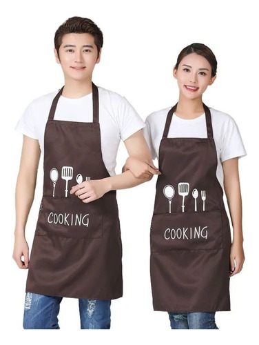 Delantal De Cocina Gastronómico Antimancha Lavable Unisex