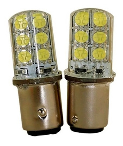 Led 1 Polos 12 Smd Siliconada Giro Alto Brillo X 2