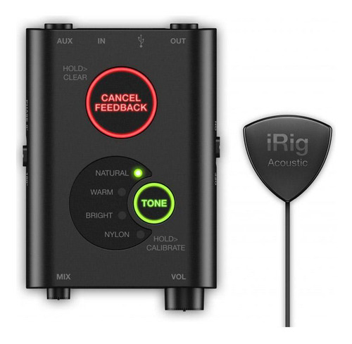 Interface Microfone Violão Irig Acoustic Stage Ik Multimedia