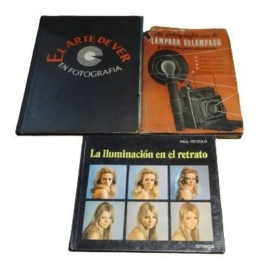 Lote De 3 Viejos Libros De Fotografía. Tapa Dura&-.