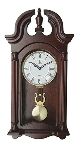 Reloj De Pared De Péndulo De Madera 23.5 X 9.25 Pulgadas