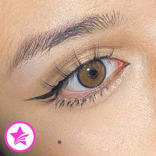 Imagen 1 de 8 de Freshlady - X-brown Flare Lentes De Contacto Anuales