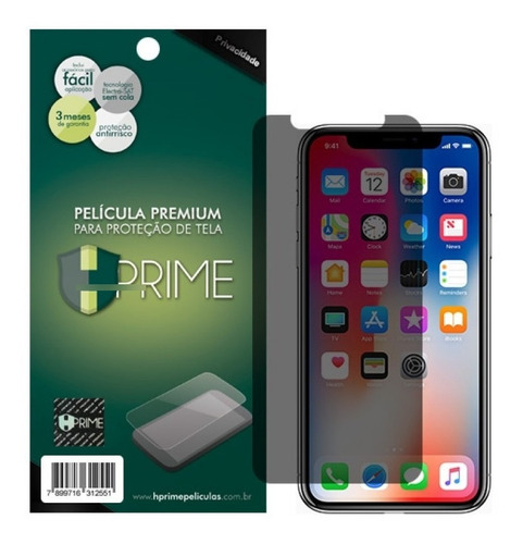 Película Hprime Vidro Temperado iPhone XS Max - Privacidade