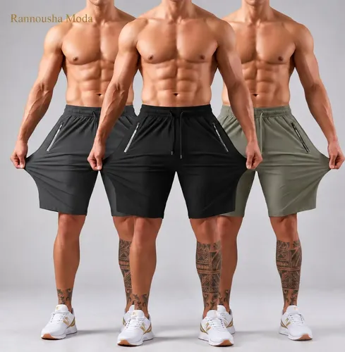 Kit 3 Bermudas Masculina Dry Fit Academia Importado