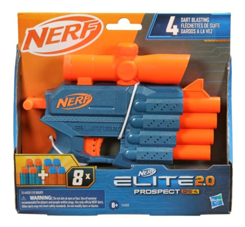 Nerf Lanzador Elite 2.0 Prospect Qs-4-8 Dardos Elite