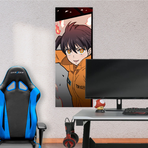 Cuadro Grande 30x80 Cm Fire Force Tamaki Kotatsu Animeras