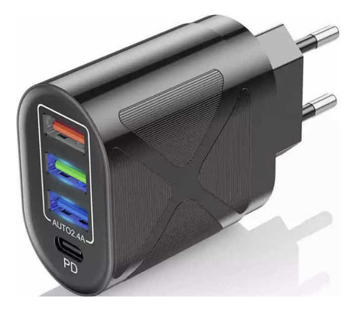 Enchufe Cargador Múltiple 48w (3 Usb+ Pd Tipo C)  Uslion