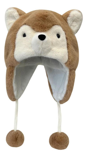 Gorro De Peluche De Cachorro Husky, Gorro De Disfraz De