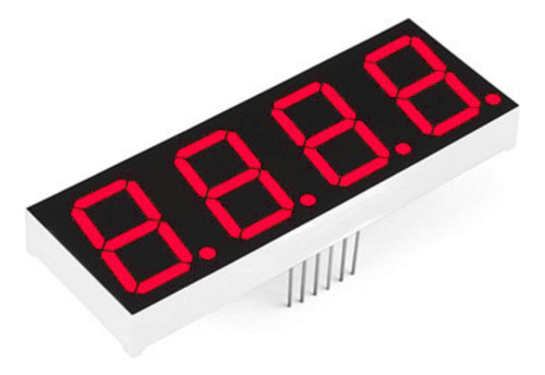 Display 7 Segmentos 4 Digitos 0.56 Rojo Arduino Catodo Comun