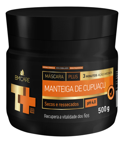 Máscara Manteiga De Cupuaçu Nutrição Profunda Bm Care 