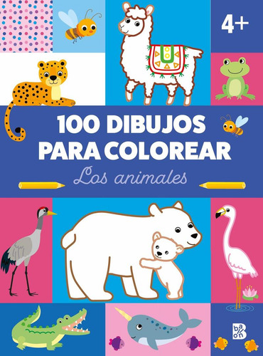 Libro Los Animales. 100 Dibujos Para Colorear