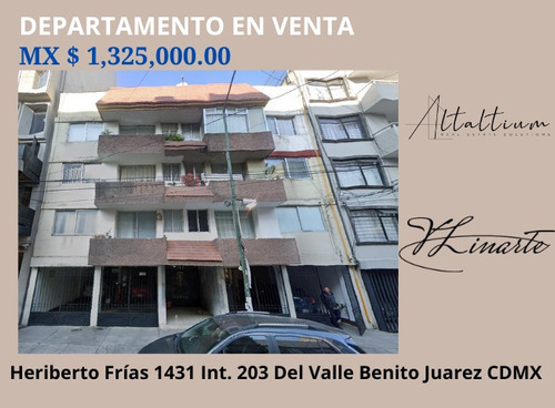 Departamento En Venta En La Del Valle Cdmx I Vl11-za-120