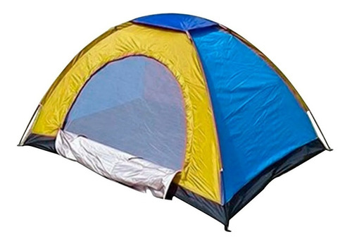 Carpa Camping Impermeable Grande 6 Personas 250x200x145 Cm