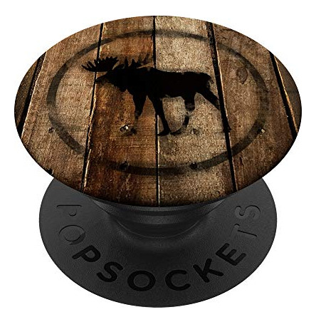 Moose Negro Con Popsockets Fronterizo Popgrip: Grip G7hwq