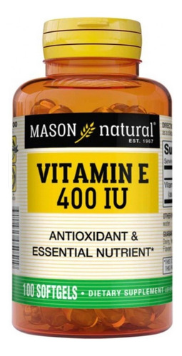 Vitamina E 400iu Americana Pura 