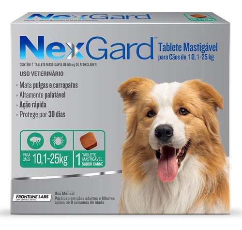 Nexgard Promoção Antipulgas E Carrapatos 10kg A 25kg