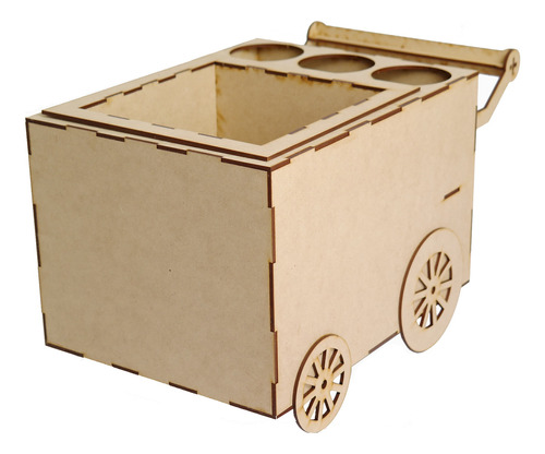 1 Carrito Botanero Centro De Mesa Mdf 